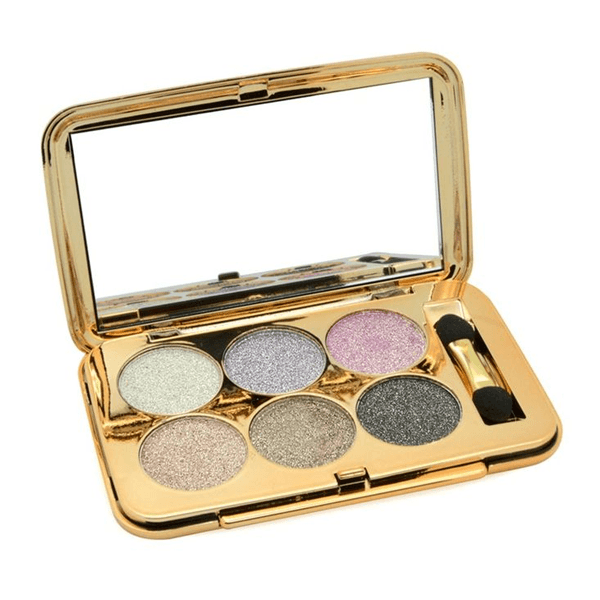 6 Color Crushed Shine Palette – Dazzling Metallic Eyeshadow Collection-My Makeup Brushset