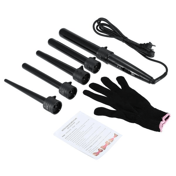 5 Piece Curling Wand Set – Create Salon-Quality At Home-My Makeup Brushset