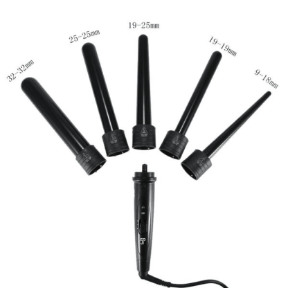 5 Piece Curling Wand Set – Create Salon-Quality At Home-My Makeup Brushset