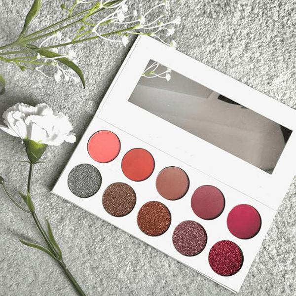 Day To Night Luxe Glitter And Matte Eyeshadow Palette-My Makeup Brushset