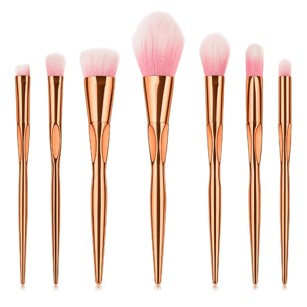 7 Piece Diamond Hologram Brush Set – Stylish Brushes-My Makeup Brushset