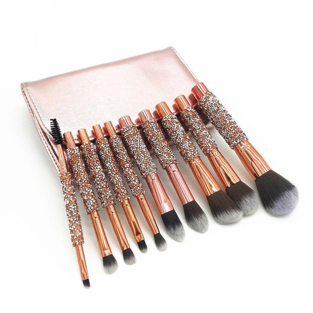 Diamond Dust Brush Set – Luxury Beauty Tools for Flawless Makeup-My Makeup Brushset