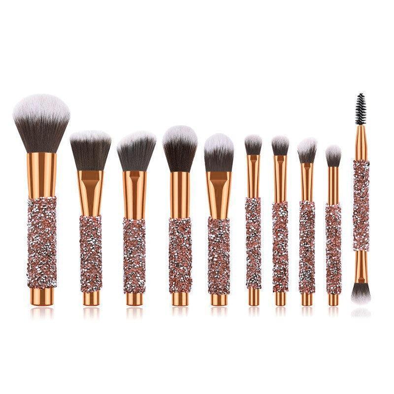 Diamond Dust Brush Set – Luxury Beauty Tools for Flawless Makeup-My Makeup Brushset