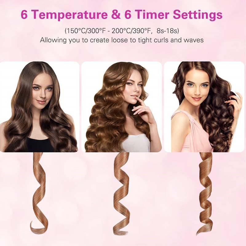 Wireless Portable Rotating Hair Curler – Quick And  Easy Curls-My Makeup Brushset