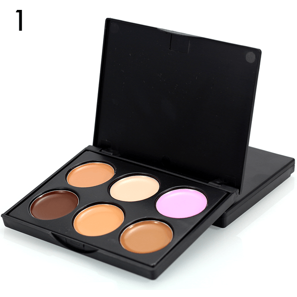 6 Color Concealer Contour Palette For Flawless Makeup-My Makeup Brushset