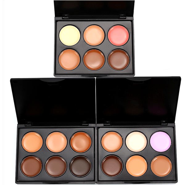 6 Color Concealer Contour Palette For Flawless Makeup-My Makeup Brushset