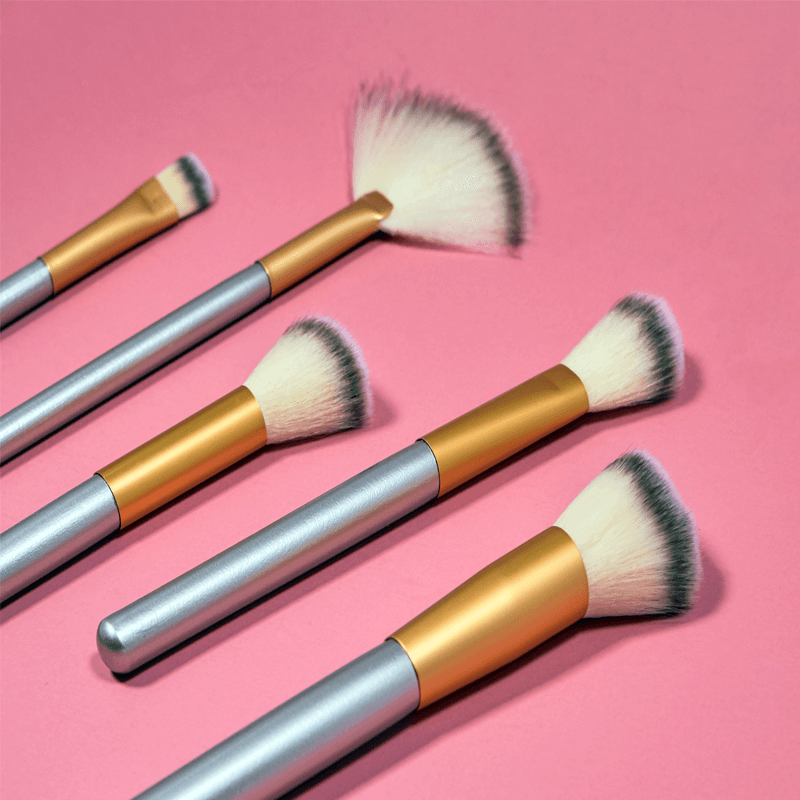 24 Piece Crushed Mocha Brush Set –  Makeup Brush Collection-My Makeup Brushset