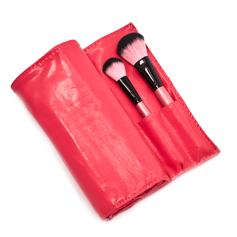 24 Piece Hot Pink Brush Set – Complete Face and Eye Makeup Collection-My Makeup Brushset