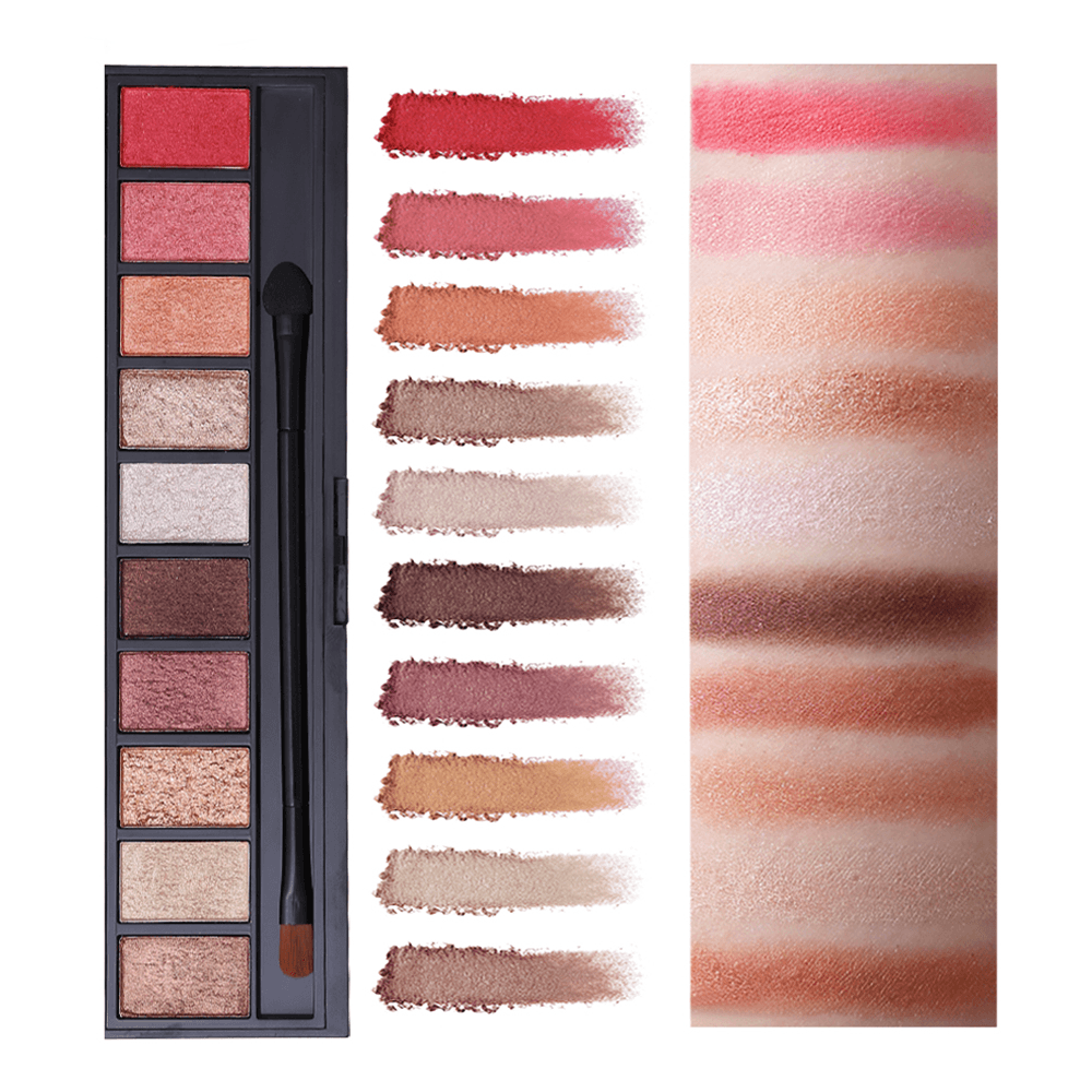 Shimmer EyeShadow Palette - Shimmery Bold Eye Looks-My Makeup Brushset