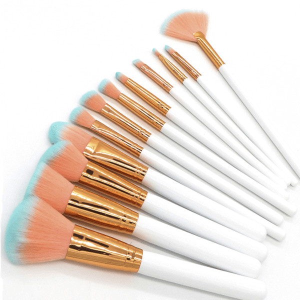 Gold Brush Set – 12 Piece Makeup Brushes For Flawless Looks-My Makeup Brushset