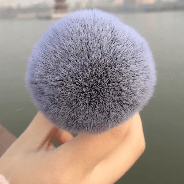 Gold Kabuki Brush – Soft, Fluffy Powder Applicator-My Makeup Brushset