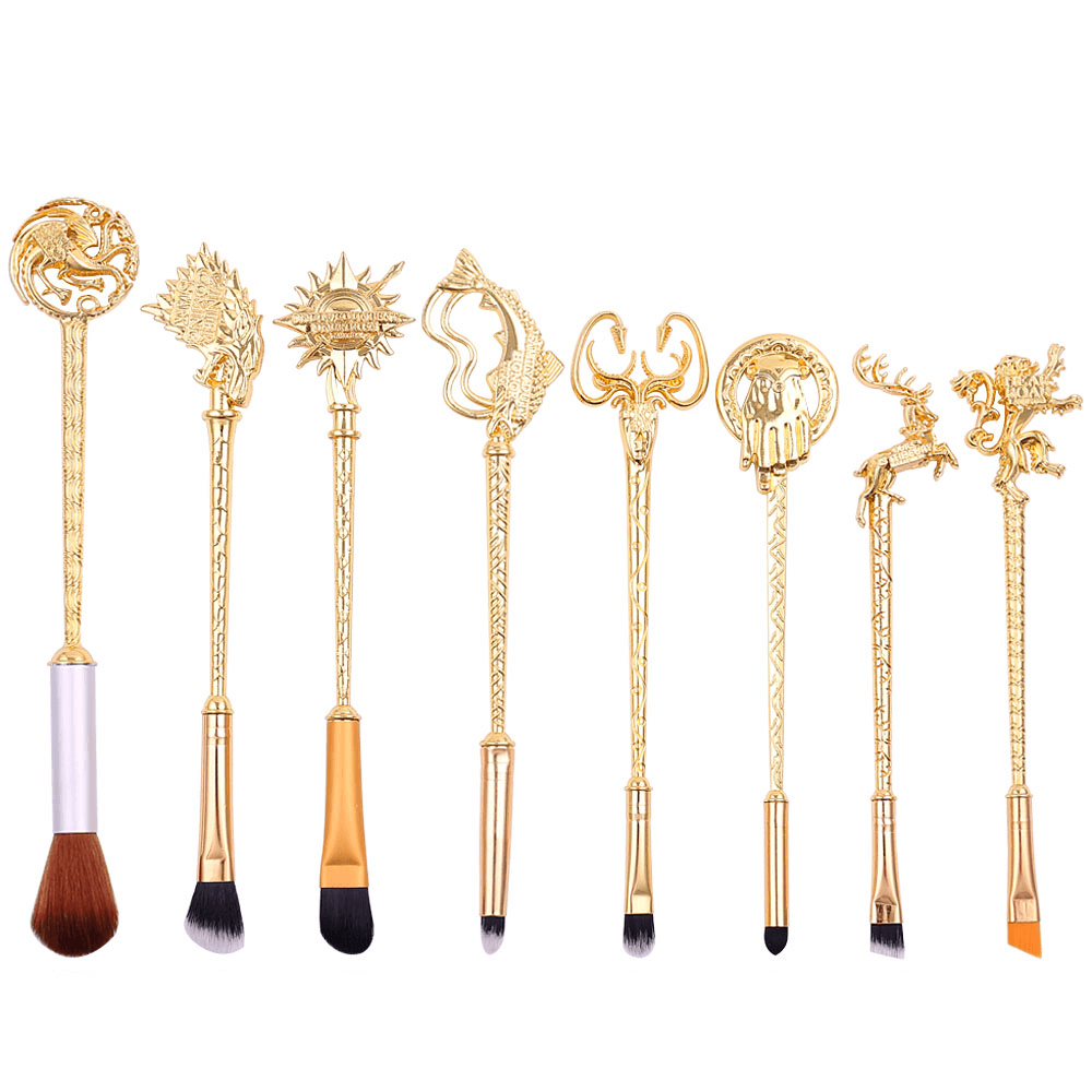 8 Piece GOT Inspired Brush Set – Fantasy-Inspired Makeup Brushes-My Makeup Brushset
