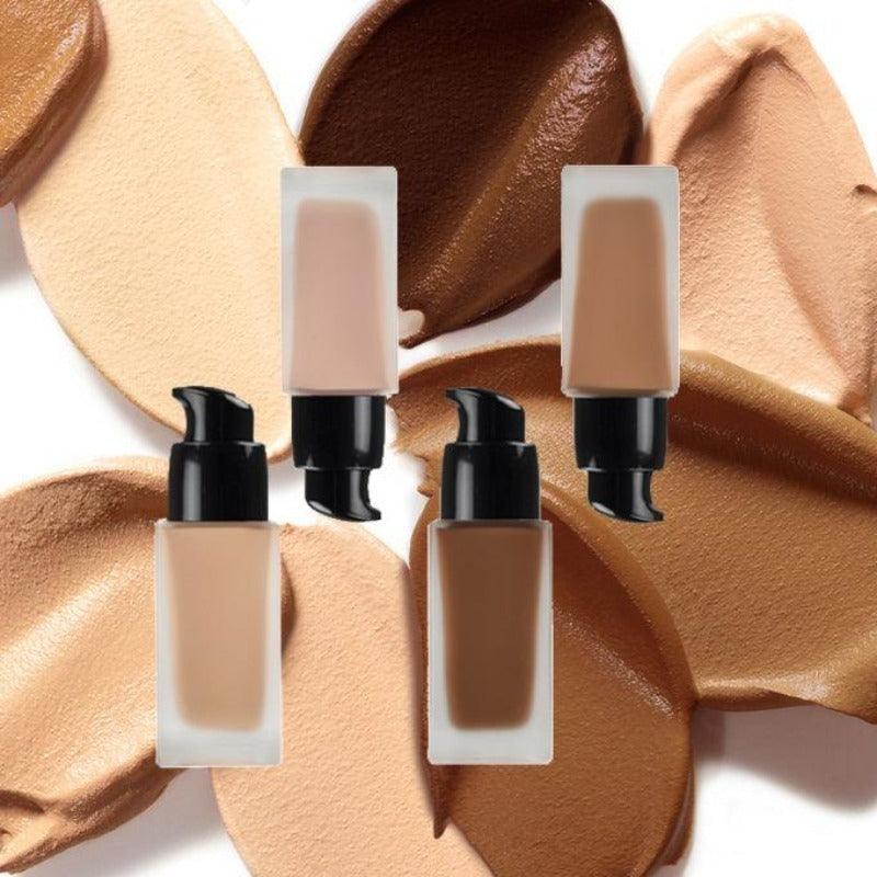 Liquid Matte Foundation - Full Coverage with Natural Finish-My Makeup Brushset