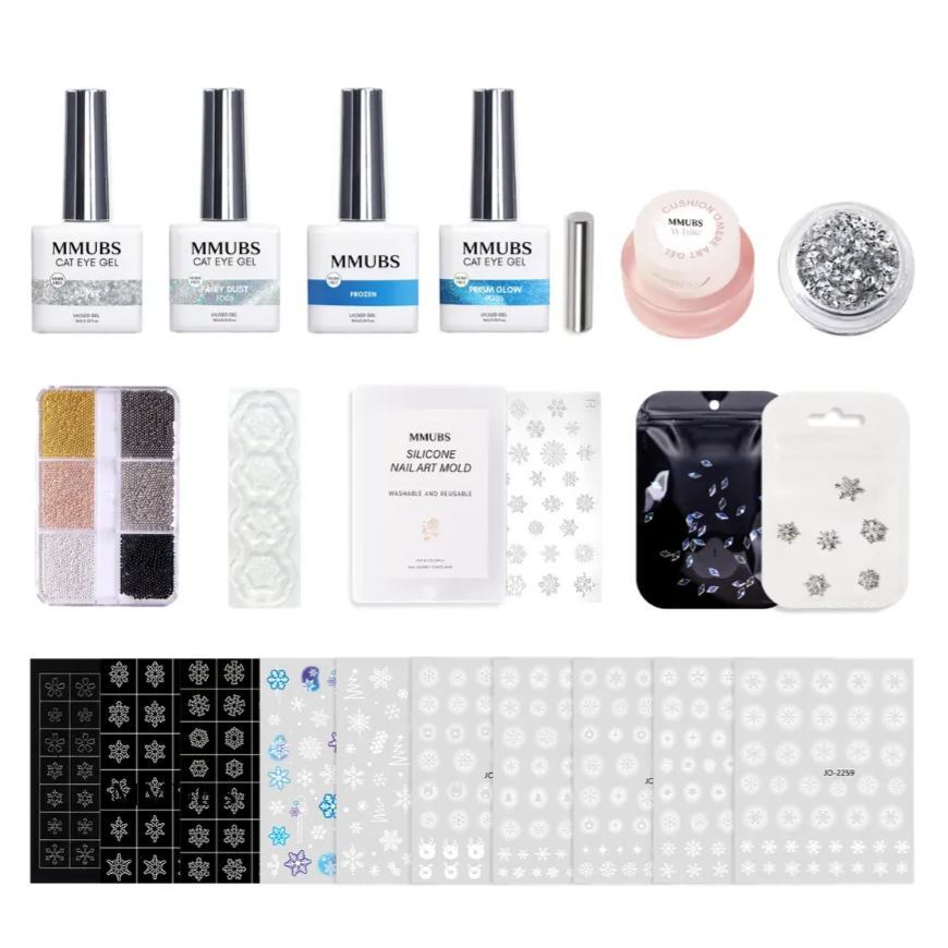 Snowflake IG Nail Art Kit Set
