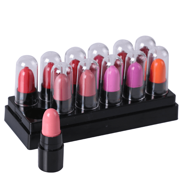 12 Color Lipstick Set – Bold, Vibrant Shades for Every Look-My Makeup Brushset