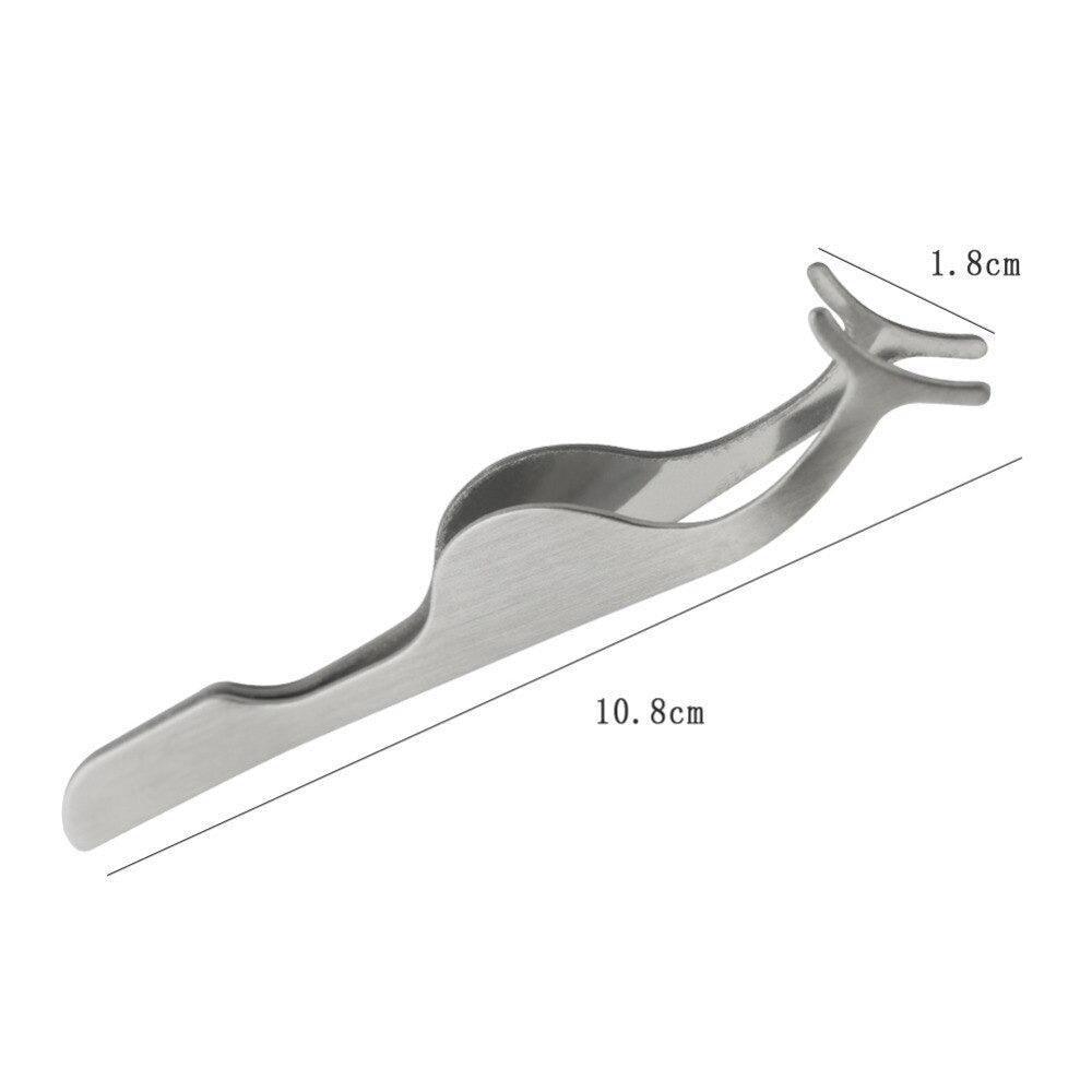 False Eyelash Tweezers – Stainless Steel Applicator-My Makeup Brushset