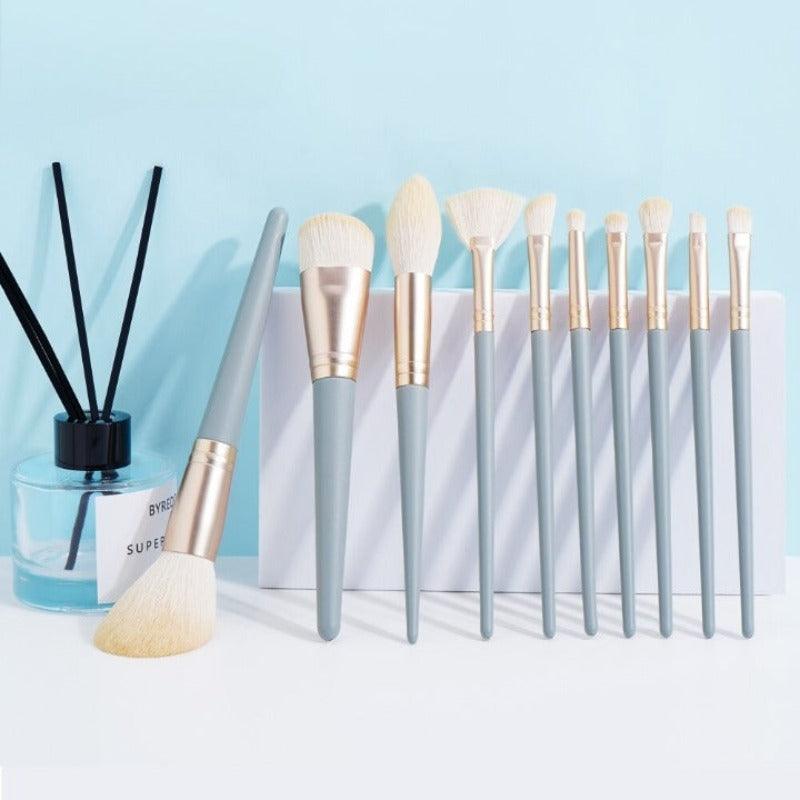 10 Pcs Makeup Brushes Set – Soft Nylon Bristles for Flawless Blend-My Makeup Brushset