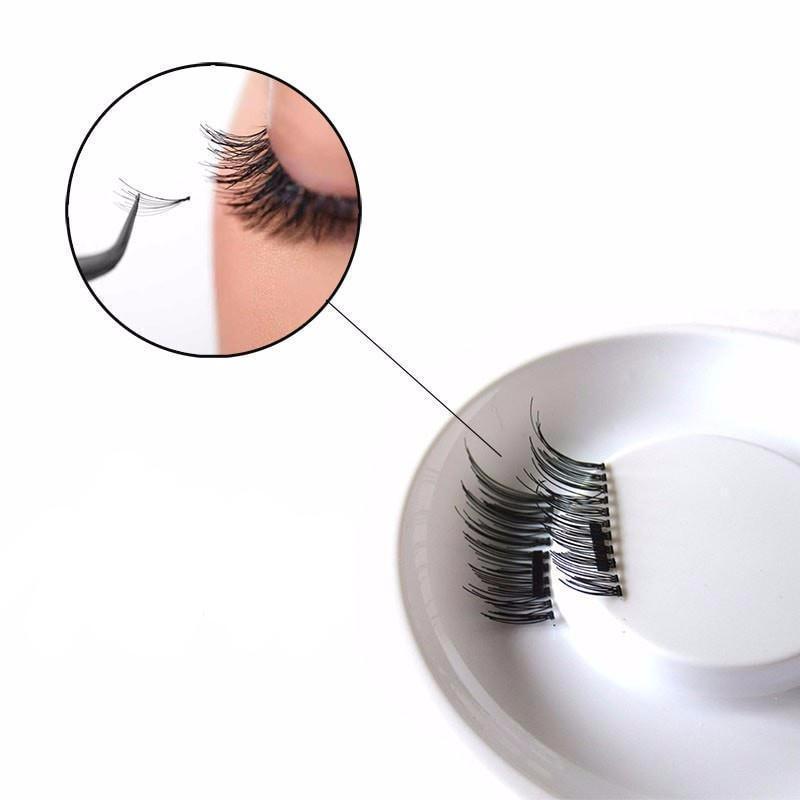 3D Reusable Magnetic Eyelashes – No Glue Effortless Application-My Makeup Brushset