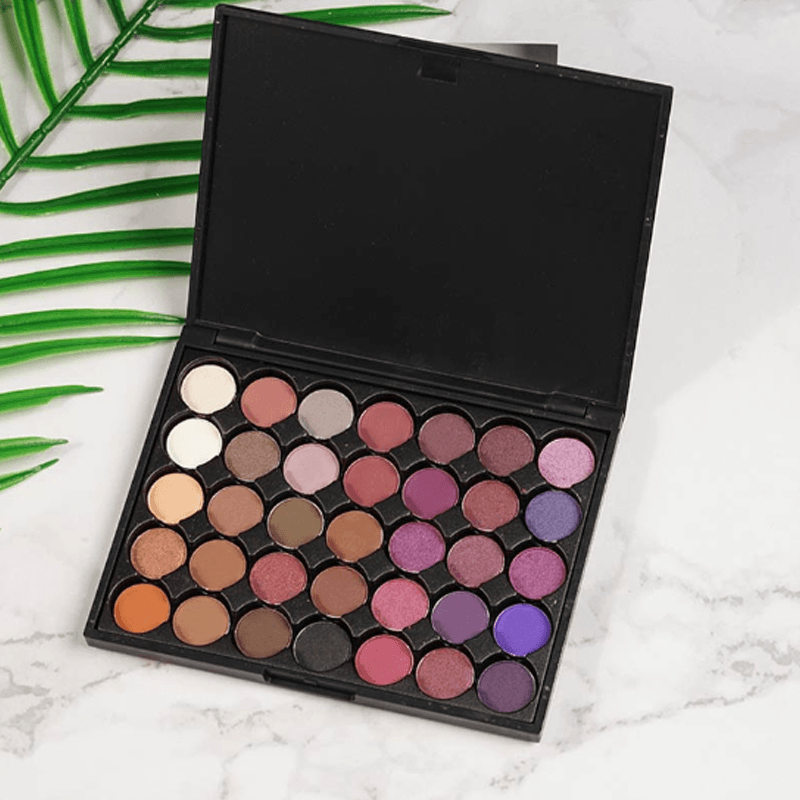 35 Shade MBS Artist Palette - Vibrant Eyeshadow Collection-My Makeup Brushset