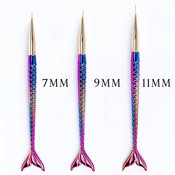 Mermaid Nail Art Brush Set - Create Stunning Nail Designs-My Makeup Brushset