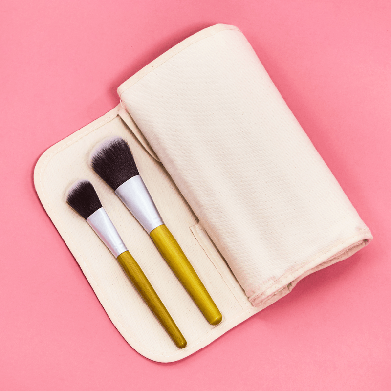 24 Piece Nylon Brush Set – Complete Makeup Collection-My Makeup Brushset