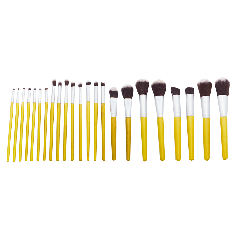 24 Piece Nylon Brush Set – Complete Makeup Collection-My Makeup Brushset
