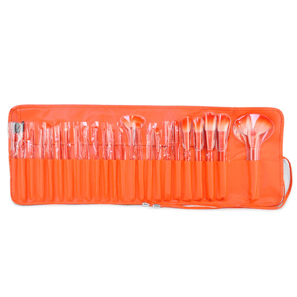 Neon Orange Makeup Brush - 24 Piece Makeup Brush Set-My Makeup Brushset