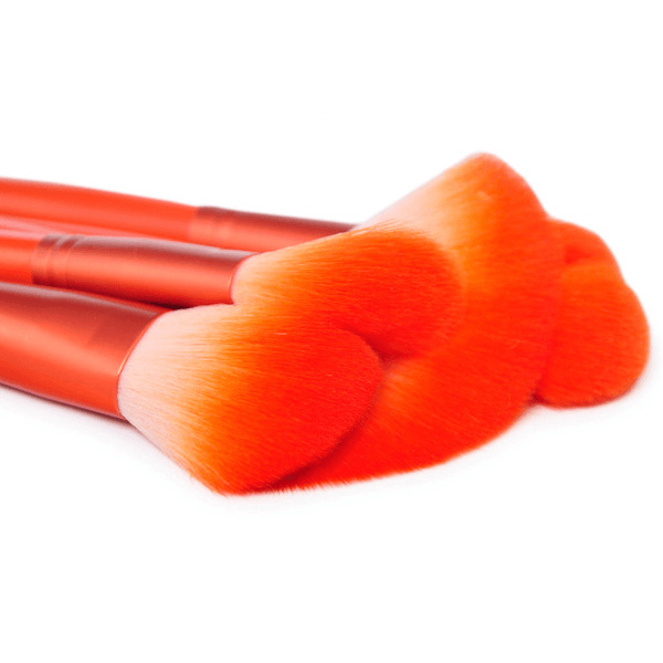 Neon Orange Makeup Brush - 24 Piece Makeup Brush Set-My Makeup Brushset