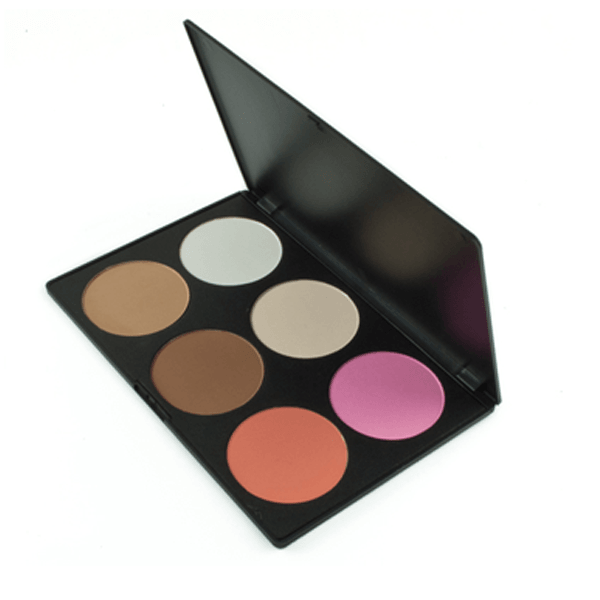 6 Color Blush Palette – Matte Contour and Highlighter Shades-My Makeup Brushset