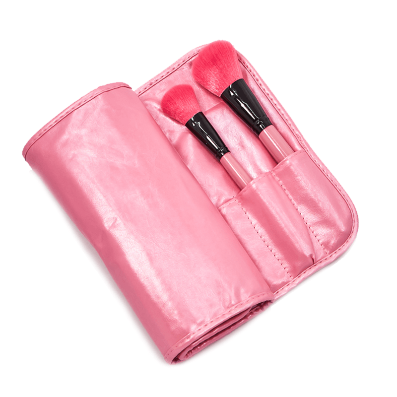 24 Piece Pink Makeup Brush Set – Perfect for Face and Eye Application featured in the brush glossary guide