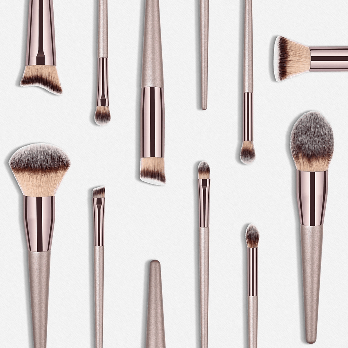10 Piece Champagne Makeup Brush Set - The Ultimate Essential-My Makeup Brushset