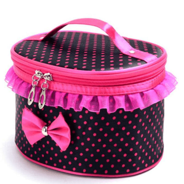 Portable Bowknot Travel Bag For Beauty And Cosmetics-My Makeup Brushset