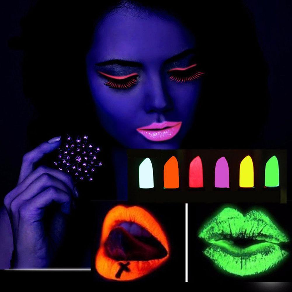 Fluorescent Glow Dark Lipstick – Bold Neon Color and Long Wear-My Makeup Brushset