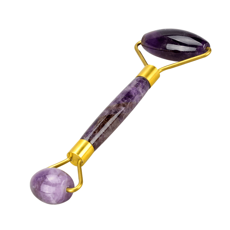 Luxurious Amethyst Face Roller For Skin Care And Anti-Aging-My Makeup Brushset