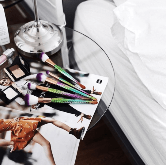 Rainbow Mermaid Brush Set – Flawless Makeup Tools-My Makeup Brushset