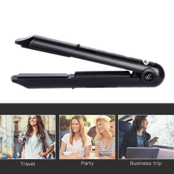 Rechargeable Wireless Mini Flat Iron - Portable Straightener-My Makeup Brushset