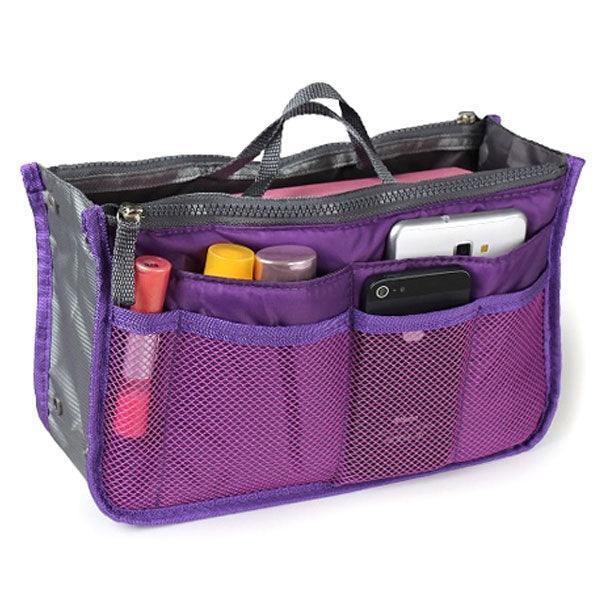 Slim Bag Purse Organizer – Compact and Multi-Pocket Design-My Makeup Brushset