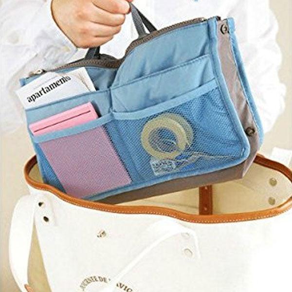 Slim Bag Purse Organizer – Compact and Multi-Pocket Design-My Makeup Brushset