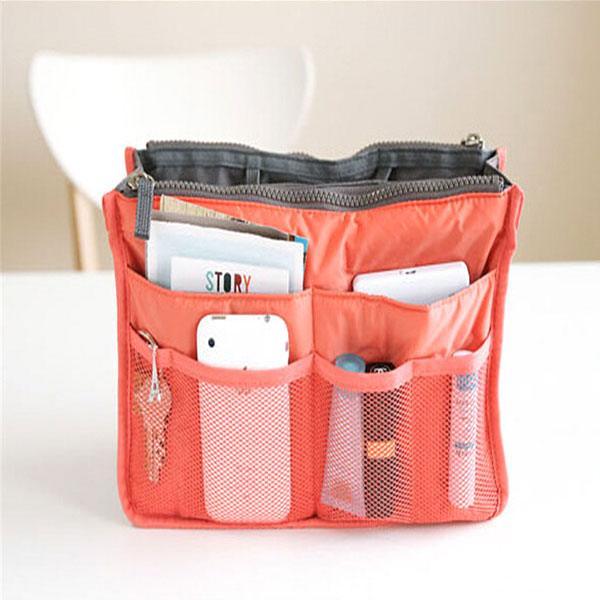 Slim Bag Purse Organizer – Compact and Multi-Pocket Design-My Makeup Brushset