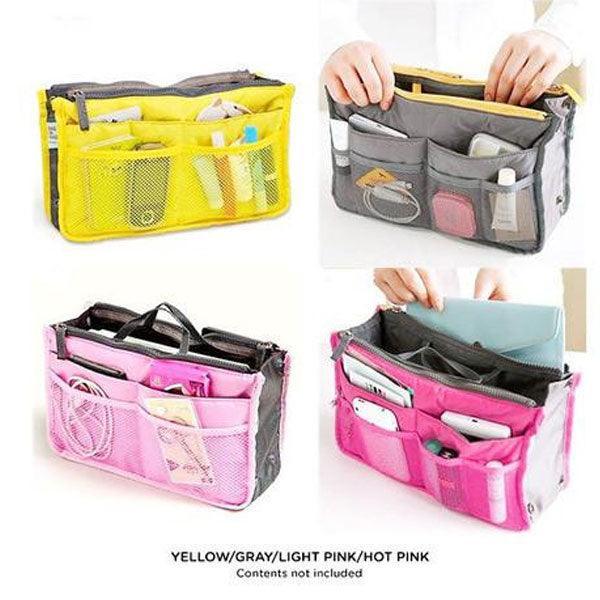 Slim Bag Purse Organizer – Compact and Multi-Pocket Design-My Makeup Brushset