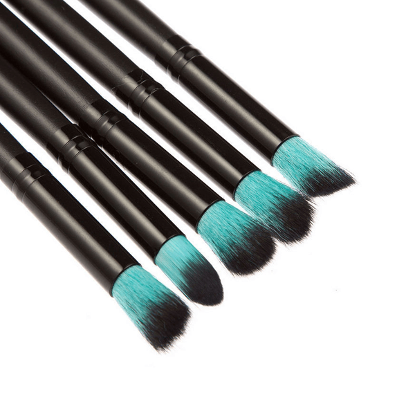 10 Piece Retro Black Brush Set - For All Your Makeup Needs-My Makeup Brushset