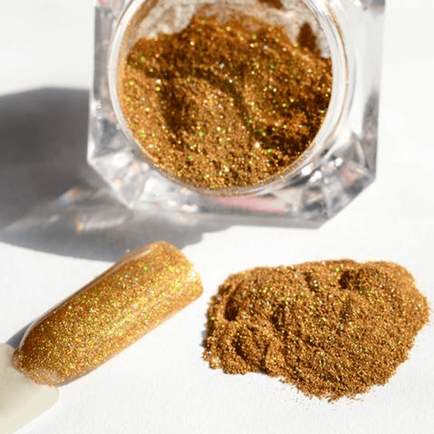 Holographic Nail Powder – Shimmering Unicorn Chrome Effect-My Makeup Brushset