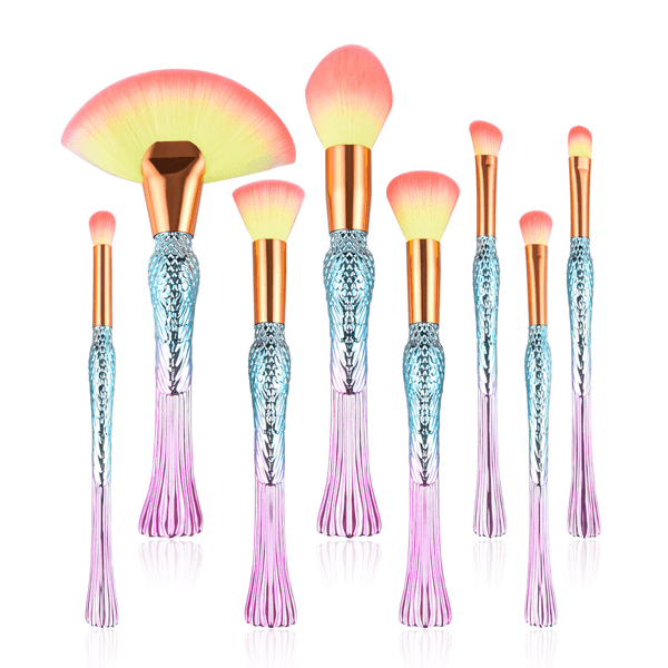 8 Piece Ultimate Mermaid Brush Set - Elevate Your Makeup Game-My Makeup Brushset