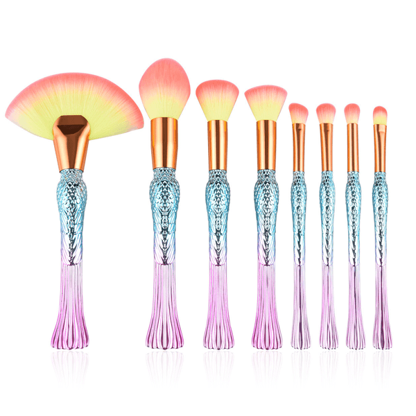 8 Piece Ultimate Mermaid Brush Set - Elevate Your Makeup Game-My Makeup Brushset
