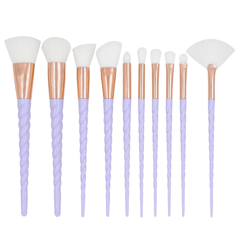 10 Piece Unicorn Brush Set – Makeup Magical Blending for Looks-My Makeup Brushset