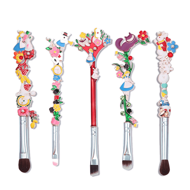 5 Piece Wonderland Inspired Brush Set – Eye Detail Brushes-My Makeup Brushset