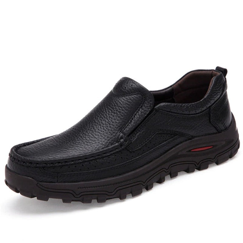 Genuine Leather Formal Loafers-My Soft Slipper