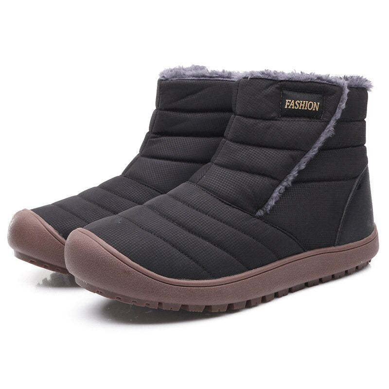 Waterproof Winter Non-Slip Ankle Boots-My Soft Slipper