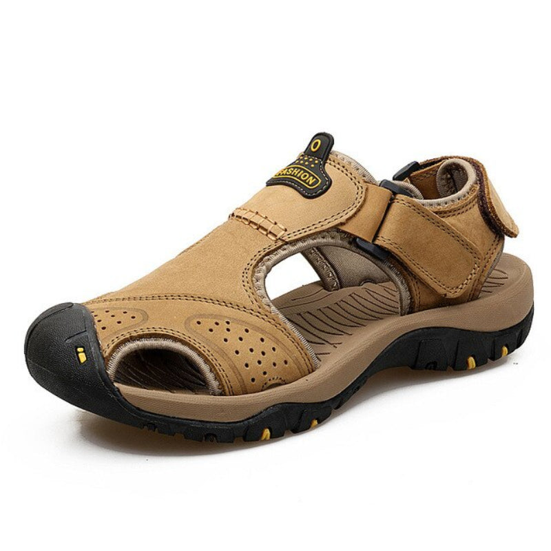 Genuine Leather Fashion Sandals-My Soft Slipper