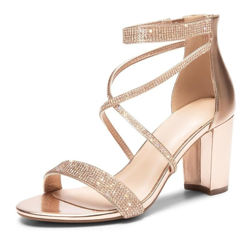 Stylish And Versatile Block Open Toe Sandals-My Soft Slipper